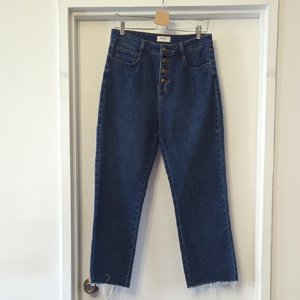 Oraije Paris High Rise Stretch Denim Jeans Size 40L or US 30